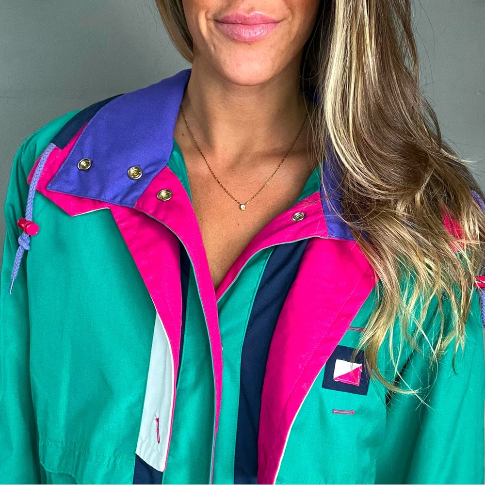 Vintage Retro Current Seen Rain Jacket Rain Coat Windbreaker Jacket